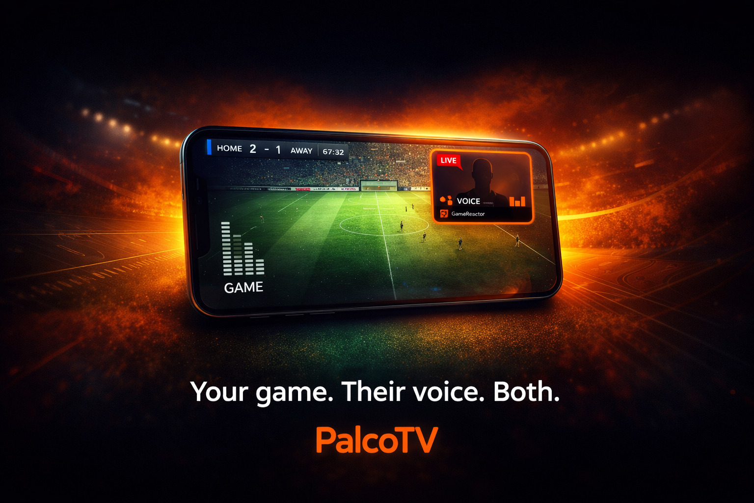 PalcoTV — live sports streaming with Picture-in-Picture split audio